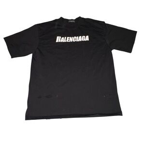 Balenciaga Black Short Sleeve Tee
